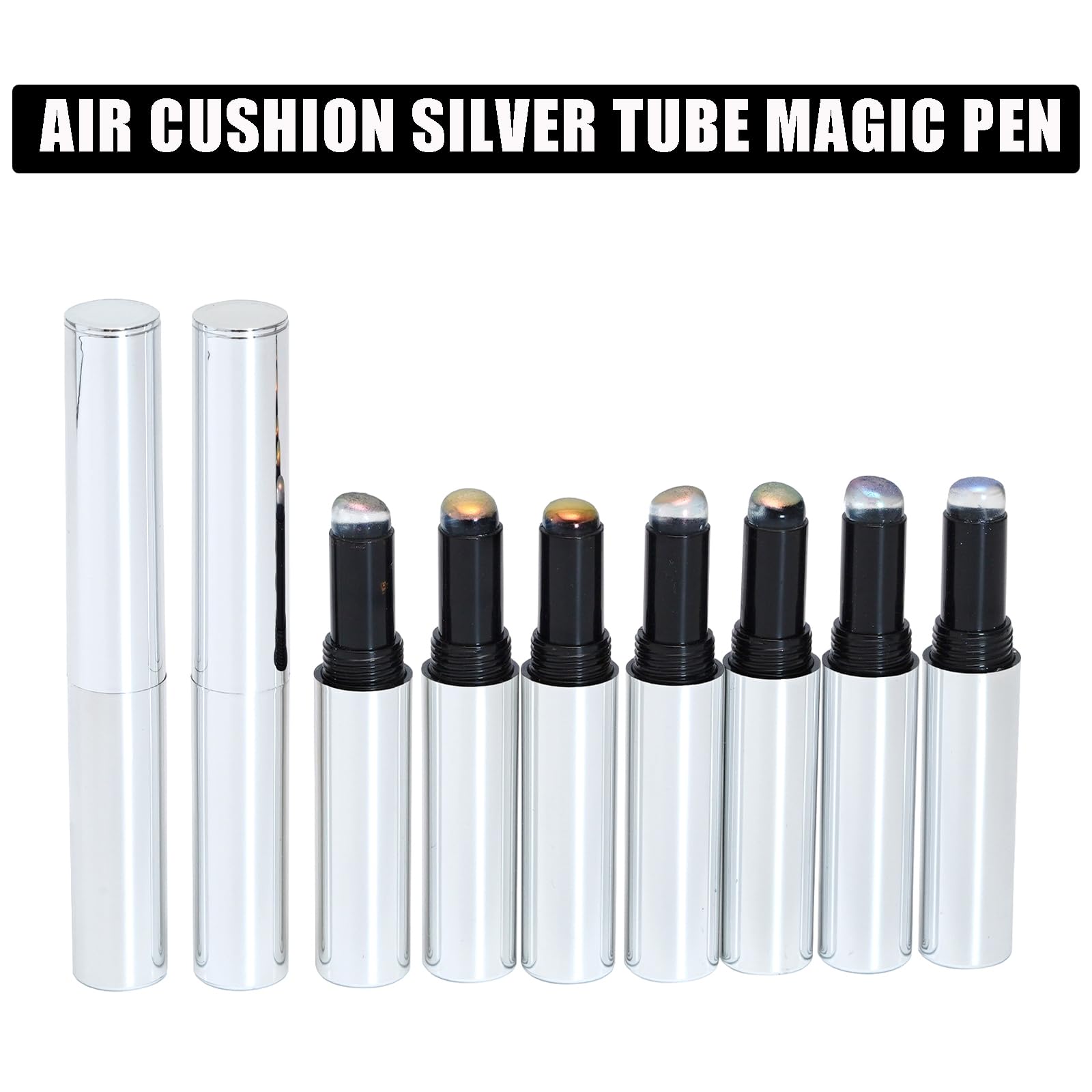 Katfan precise brush control enables easy chrome nail art