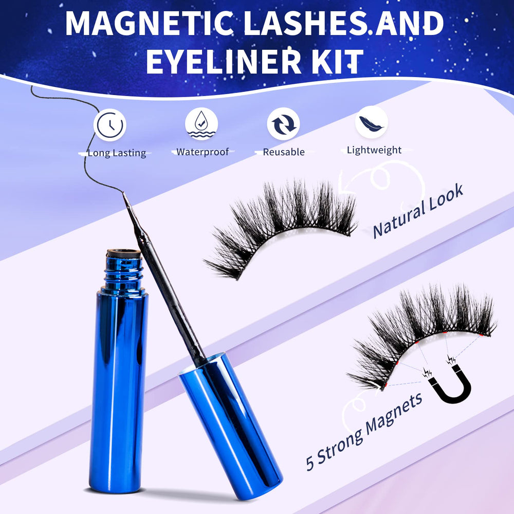 KATGE eyeliner application demonstrates precise lid lining with magnetic lashes
