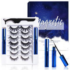 KATGE magnetic eyelashes kit front view for quick, glue-free wear
