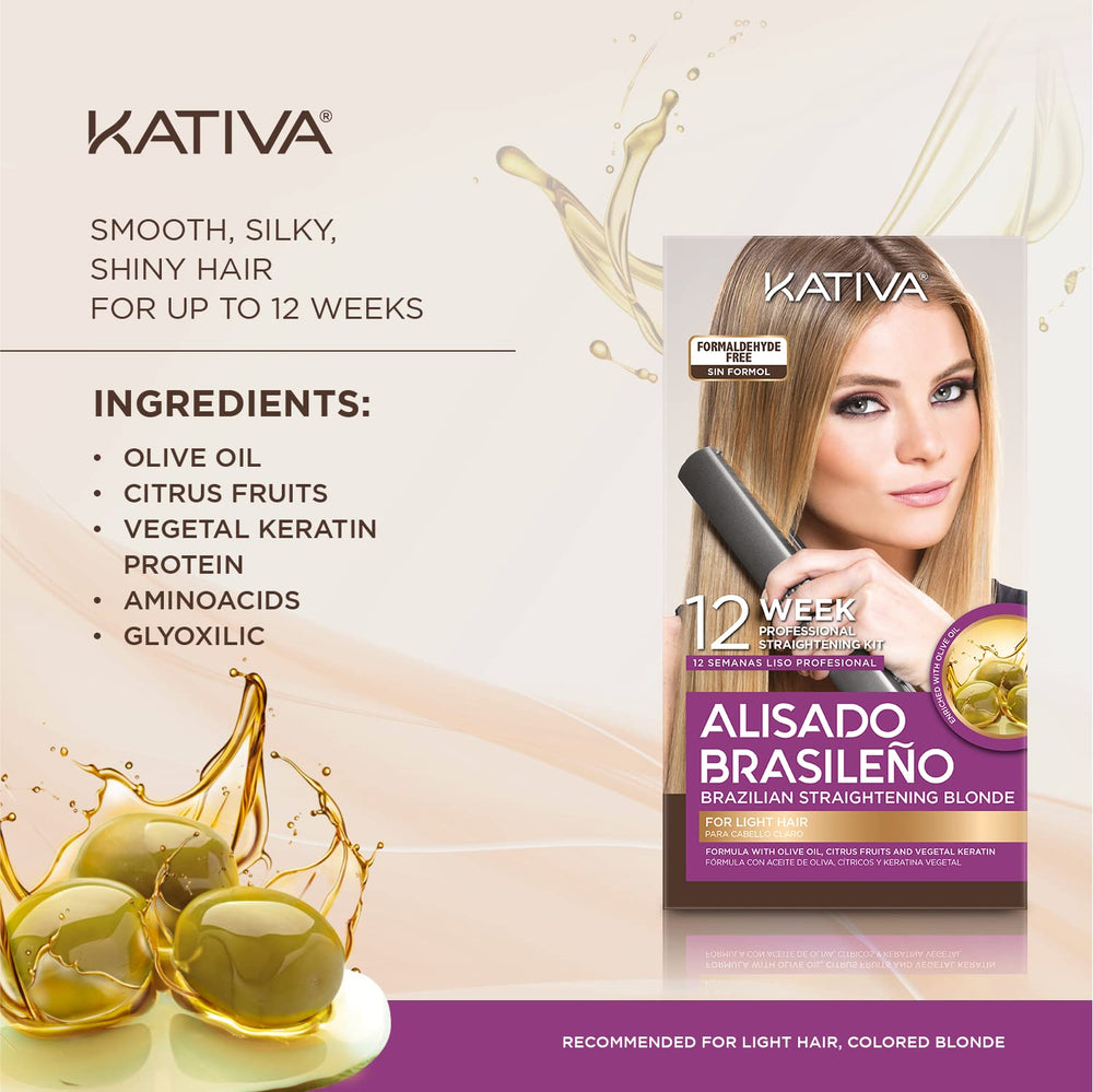 Kativa thermo-protection feature guards hair during styling.