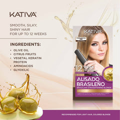 Kativa thermo-protection feature guards hair during styling.