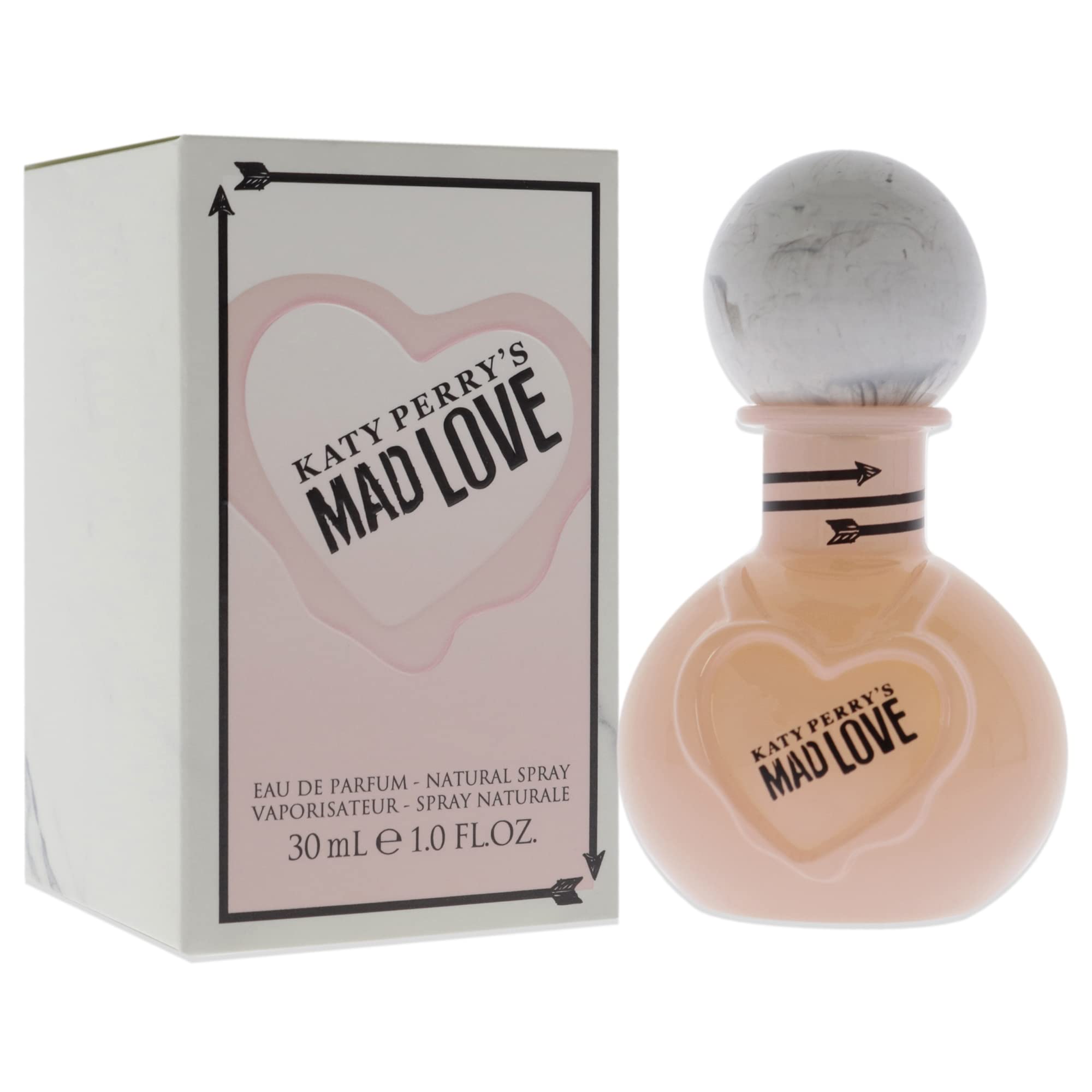 Katy Perry Mad Love packaging, elegant gift-ready presentation.