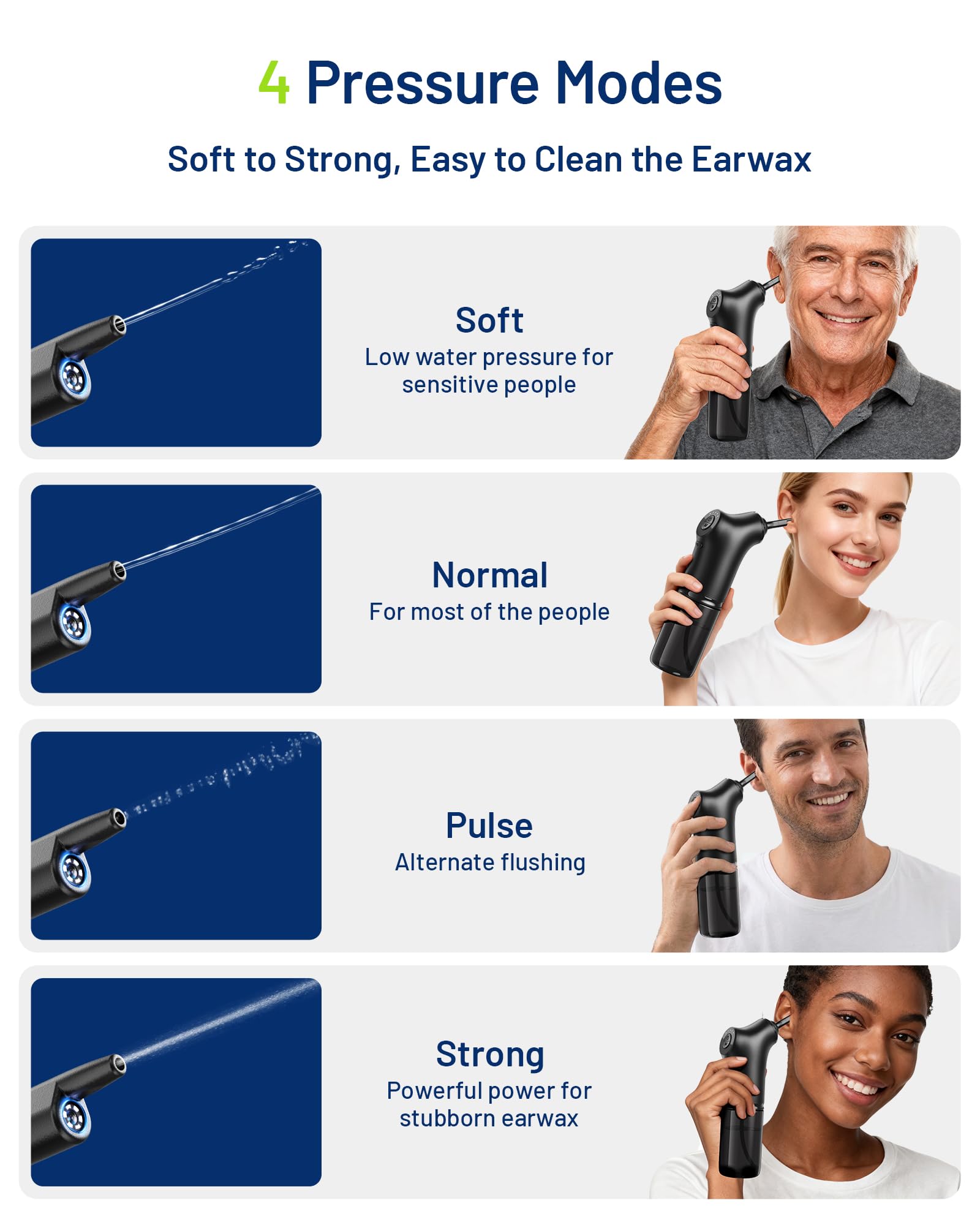 KAUGIC hands-free or guided cleaning via the Soulear app.