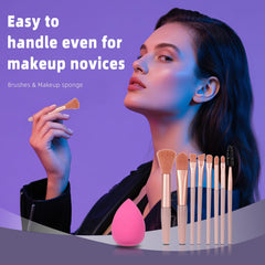 KAVCENT makeup brush set for smooth, even application.
