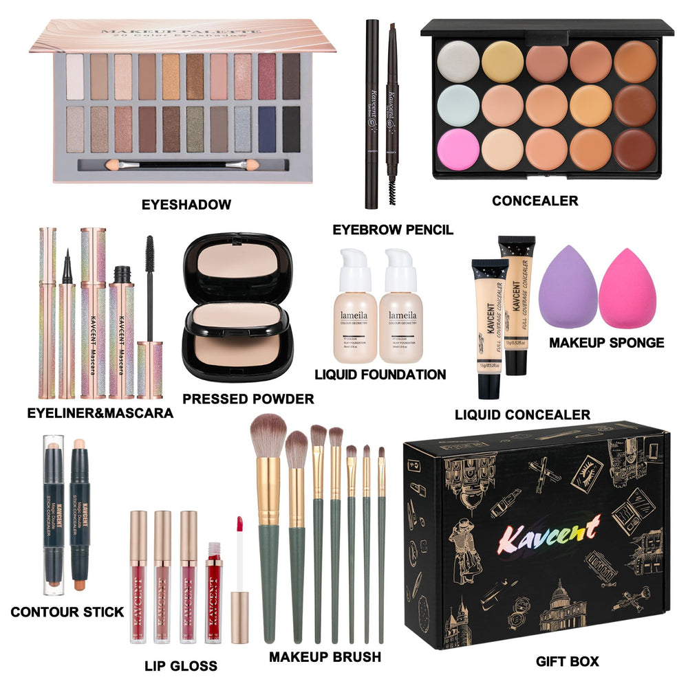 KAVCENT foundation and concealer kit for smooth coverage and a flawless base.