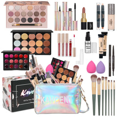 KAVCENT all-in-one makeup kit on display for beginners and teens