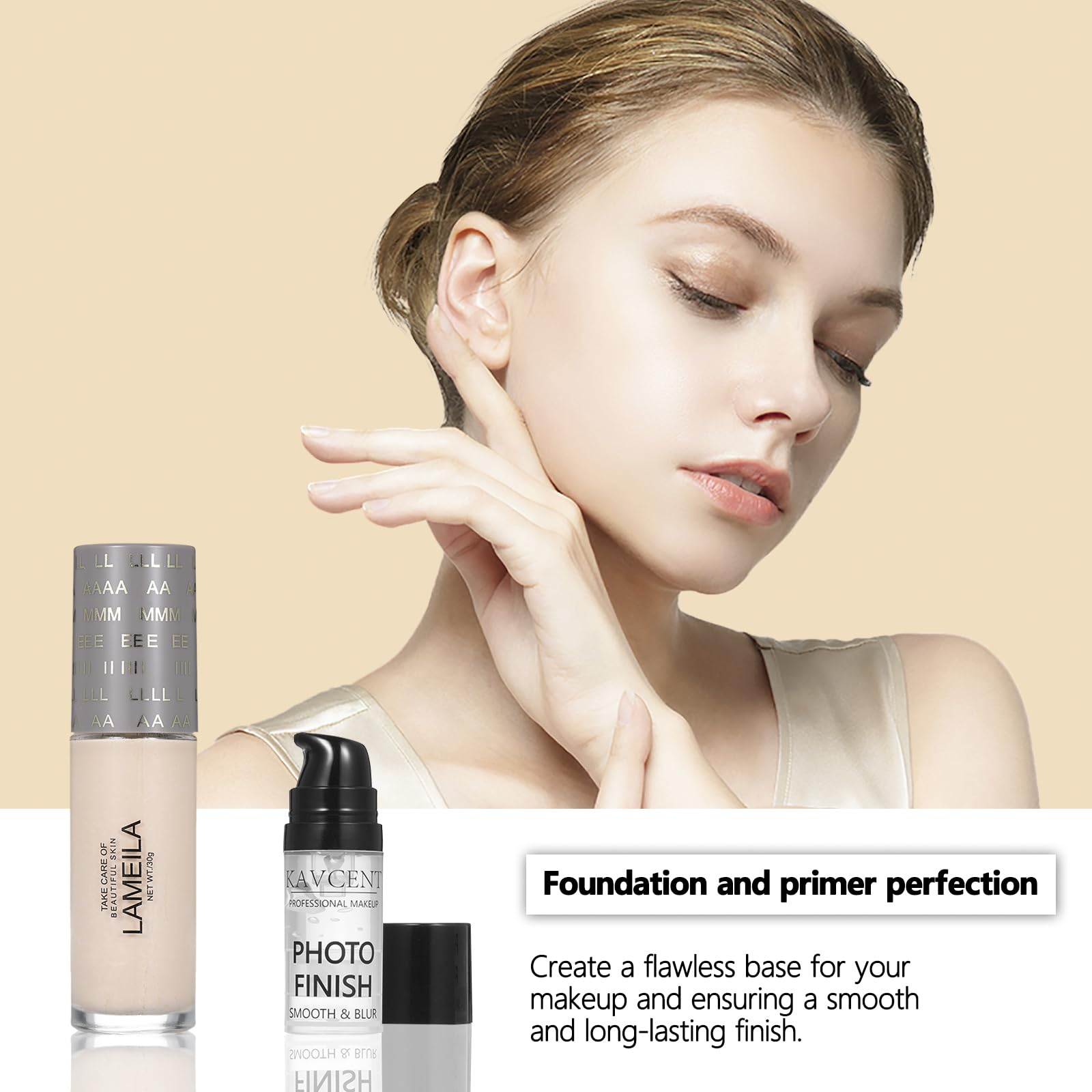 KAVCENT mascara and eyeliner for defined, lasting eye makeup