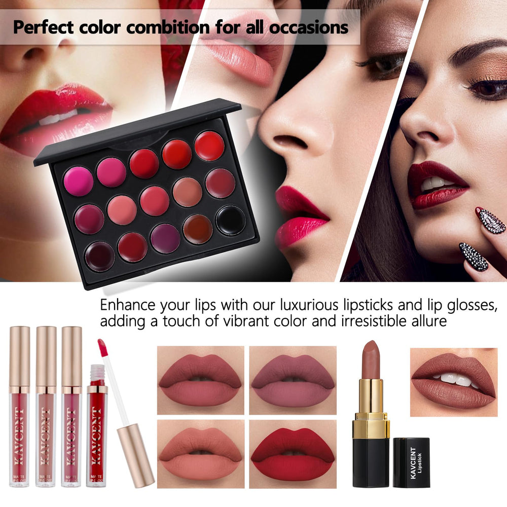 KAVCENT primer and concealer palette for even skin tone and brightness