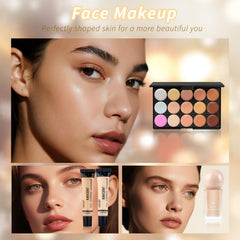 KAVCENT mascara and lip gloss for defined lashes and glossy lips.