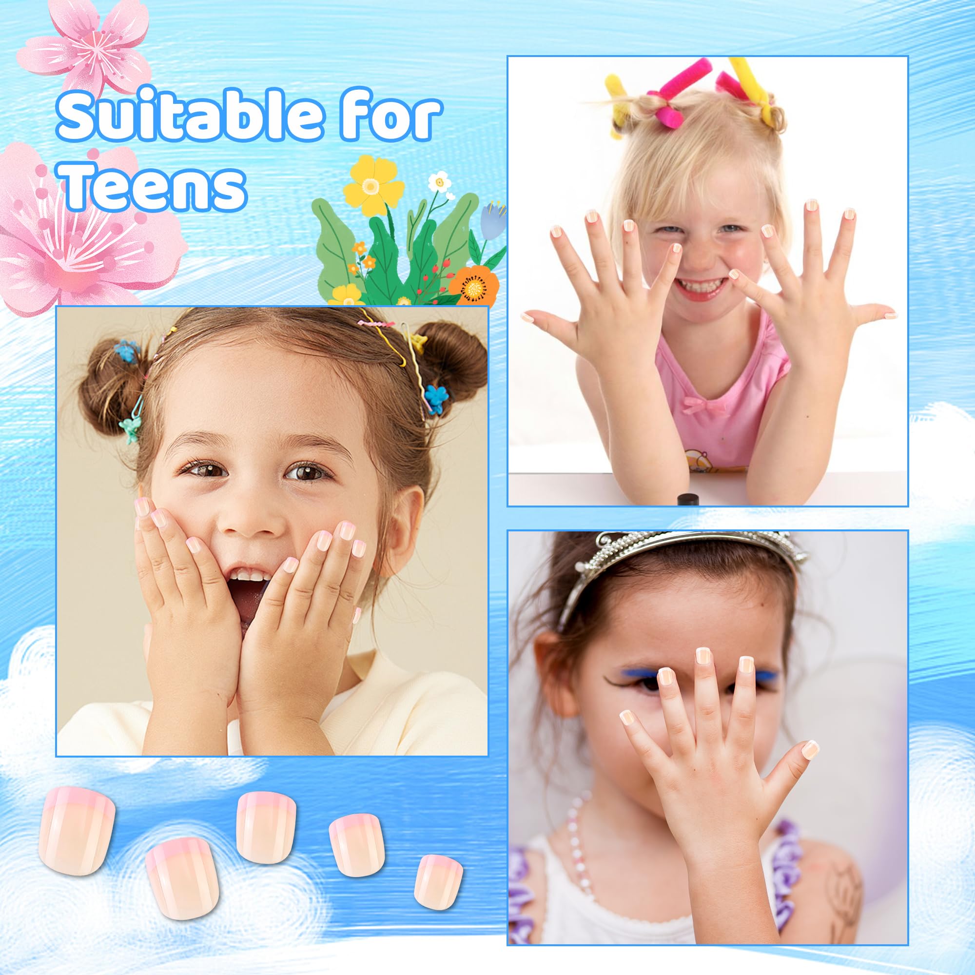 Kawyehu ABS plastic kids nails are safe and lightweight