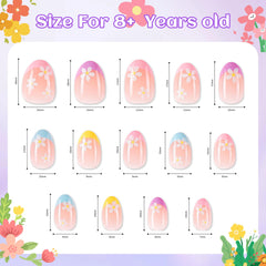 Kawyehu three-style kid nails for cute, mix-and-match party looks.