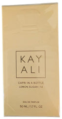 Kayali Capri in a Bottle lifestyle shot suggests everyday elegance and sunny mood.