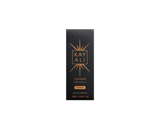 Kayali Oudgasm Café Oud 19 coffee-essence scent ready for evening wear