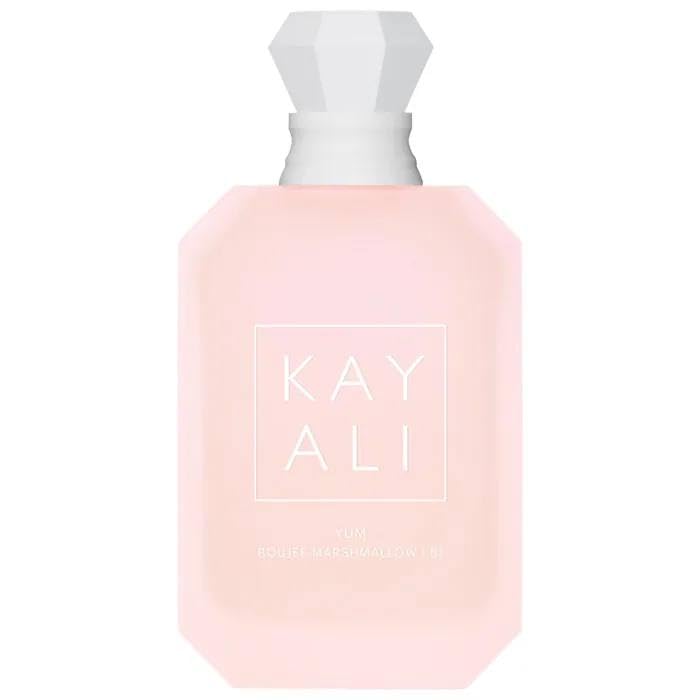 KAYALI Yum Boujee Marshmallow 81 bottle close-up highlighting warm gourmand notes for evenings