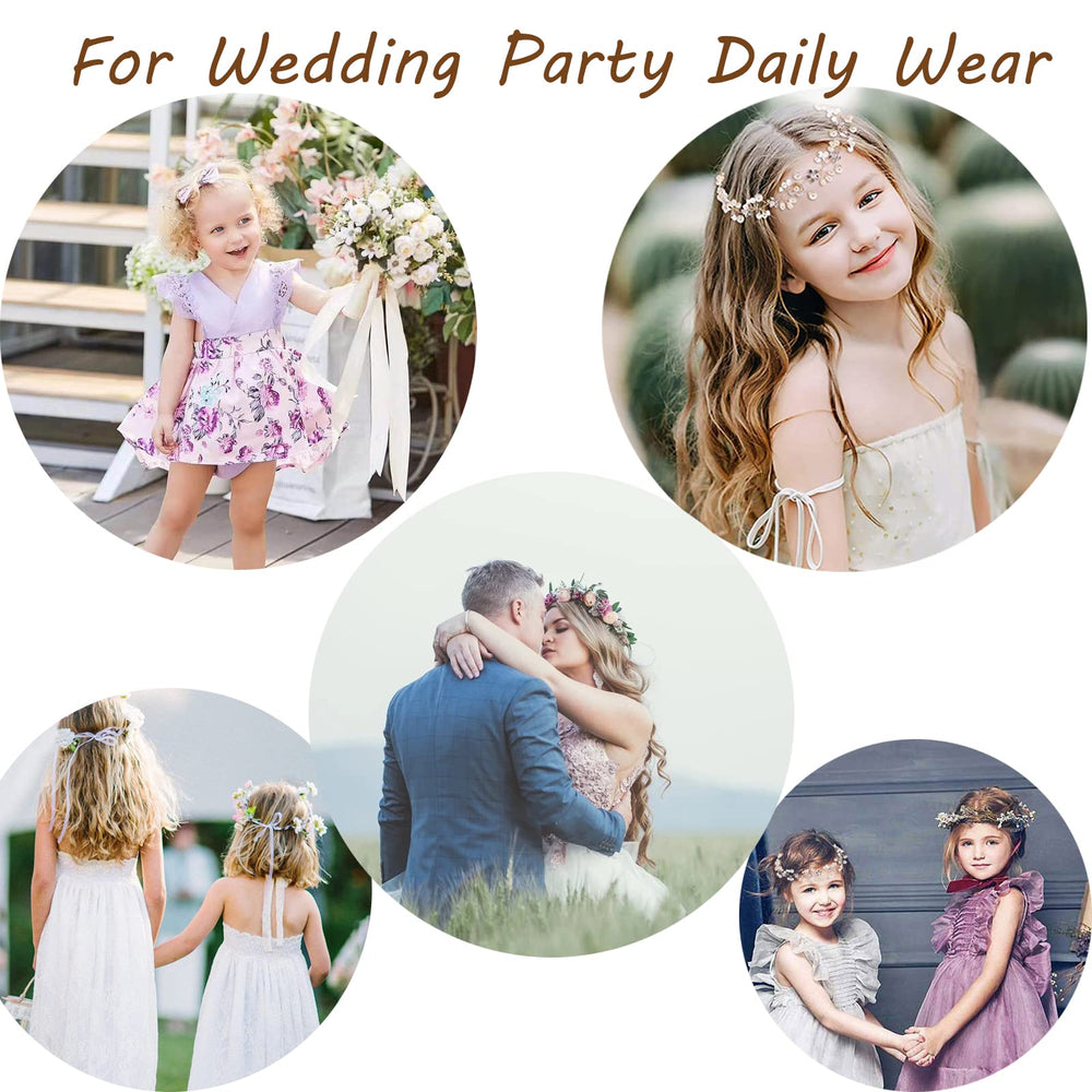 Kayzon flower girl bridal band with gold accents for charming detail.