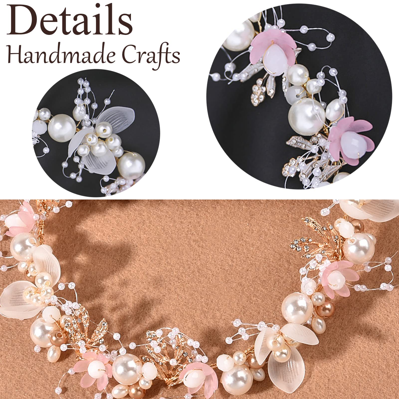 Kayzon Princess Headpiece for bridal events exudes charm and keeps hair in place.