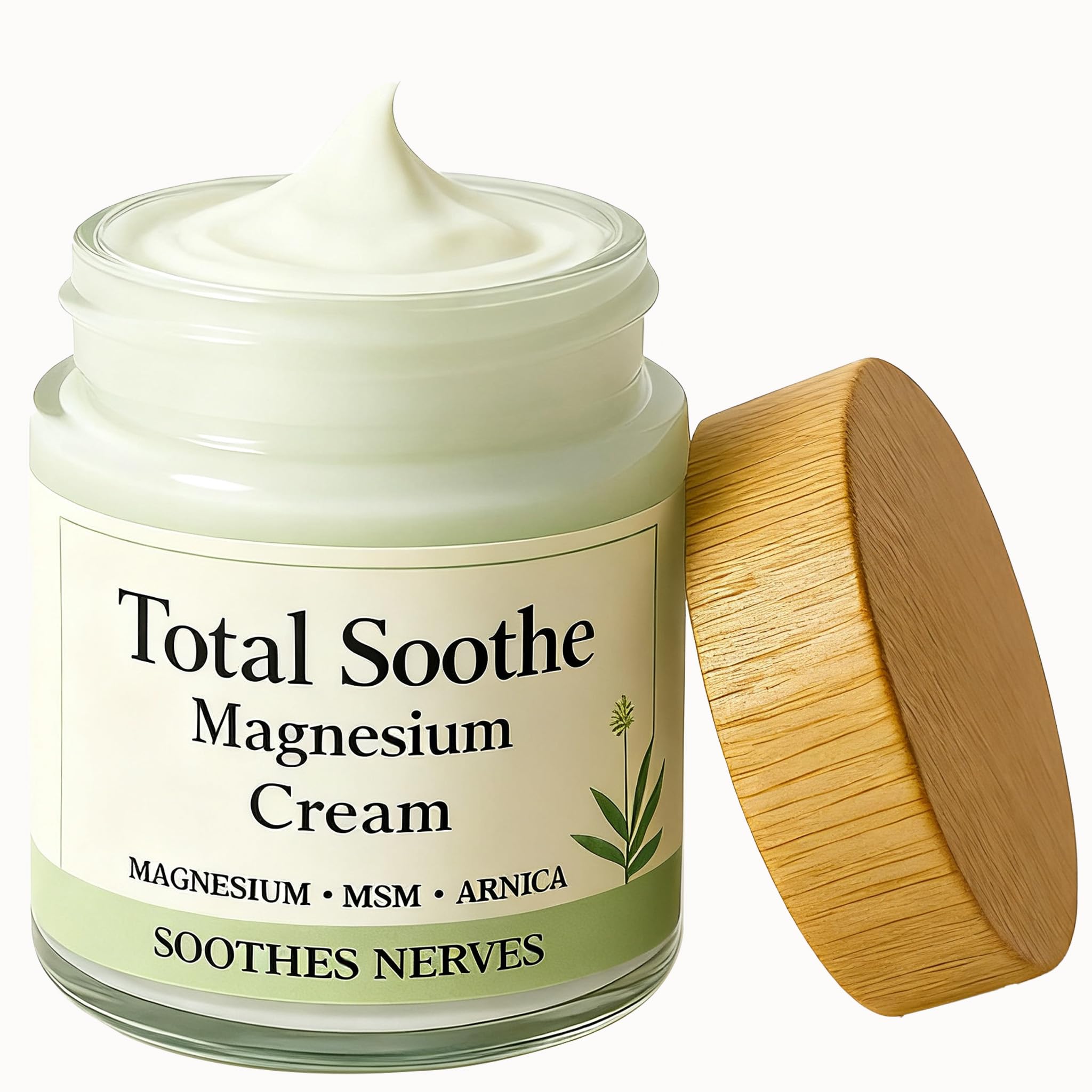 KBSBUBB TotalRelief magnesium cream bottle front promotes mineral delivery for daily joint comfort.