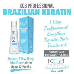 KCB Professional Brazilian Keratin straight hair result with silky, manageable finish.