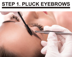 KC Republic mink brow lashes in mixed 5-8 mm lengths for natural layering.