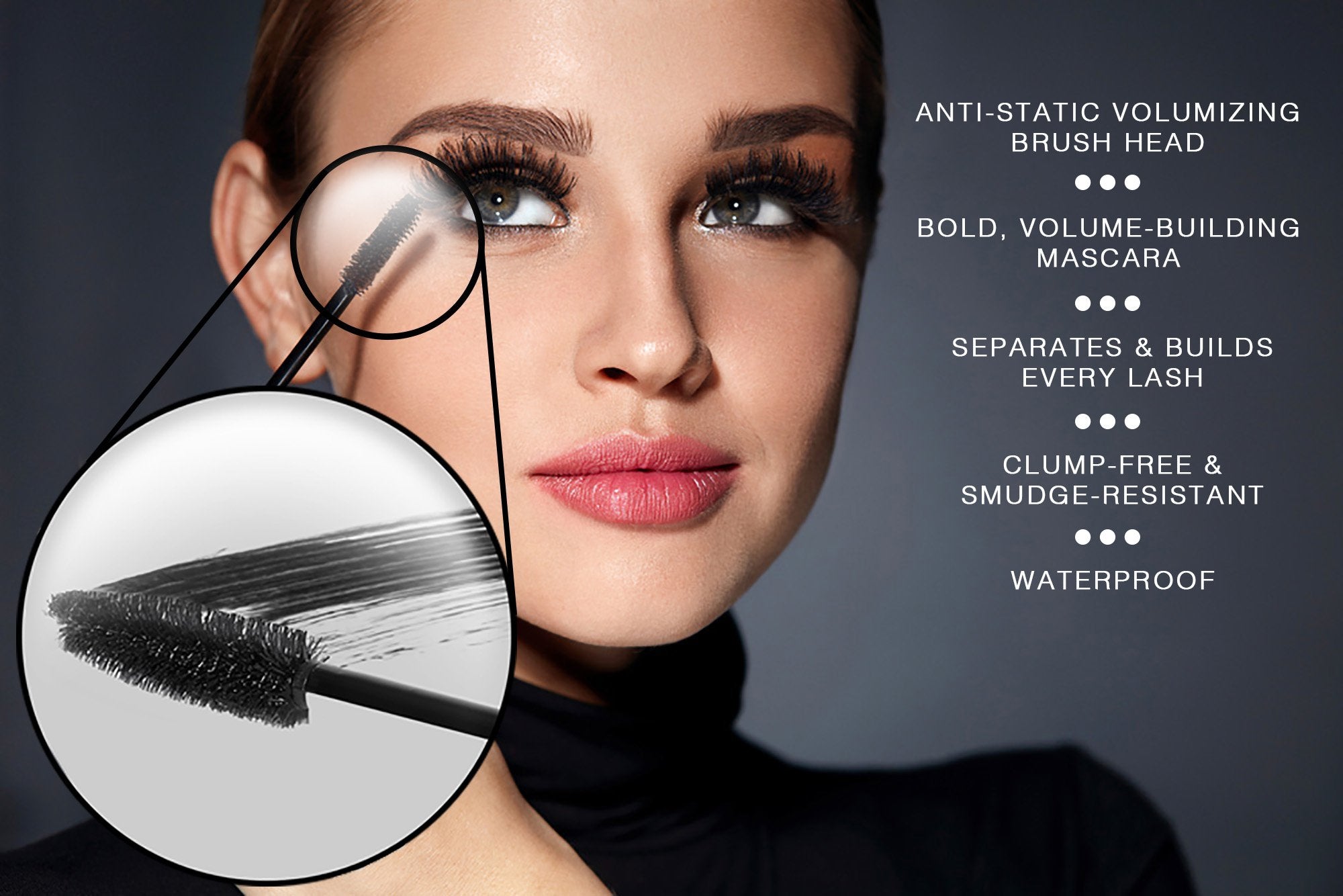 KC Republic Oil-Free Mascara brush close-up for precise application