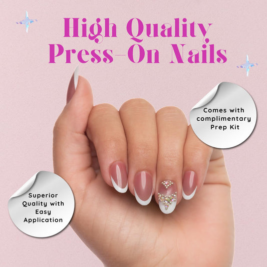 Keep It Classy French Stone nails kit box open, ready for an organized home manicure.