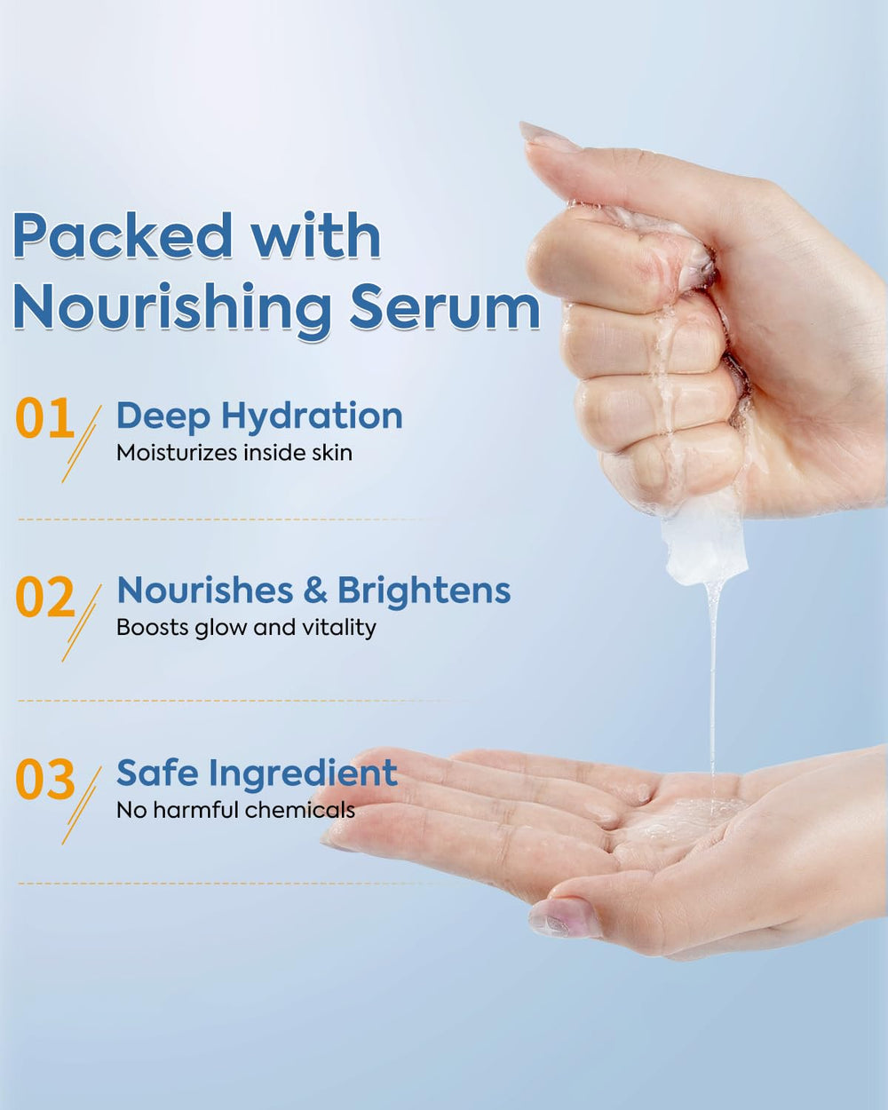 Kefumei patented sheet fit delivering serum evenly for maximum comfort.