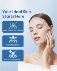Kefumei serum-rich mask delivering soothing nutrients during a daily routine.