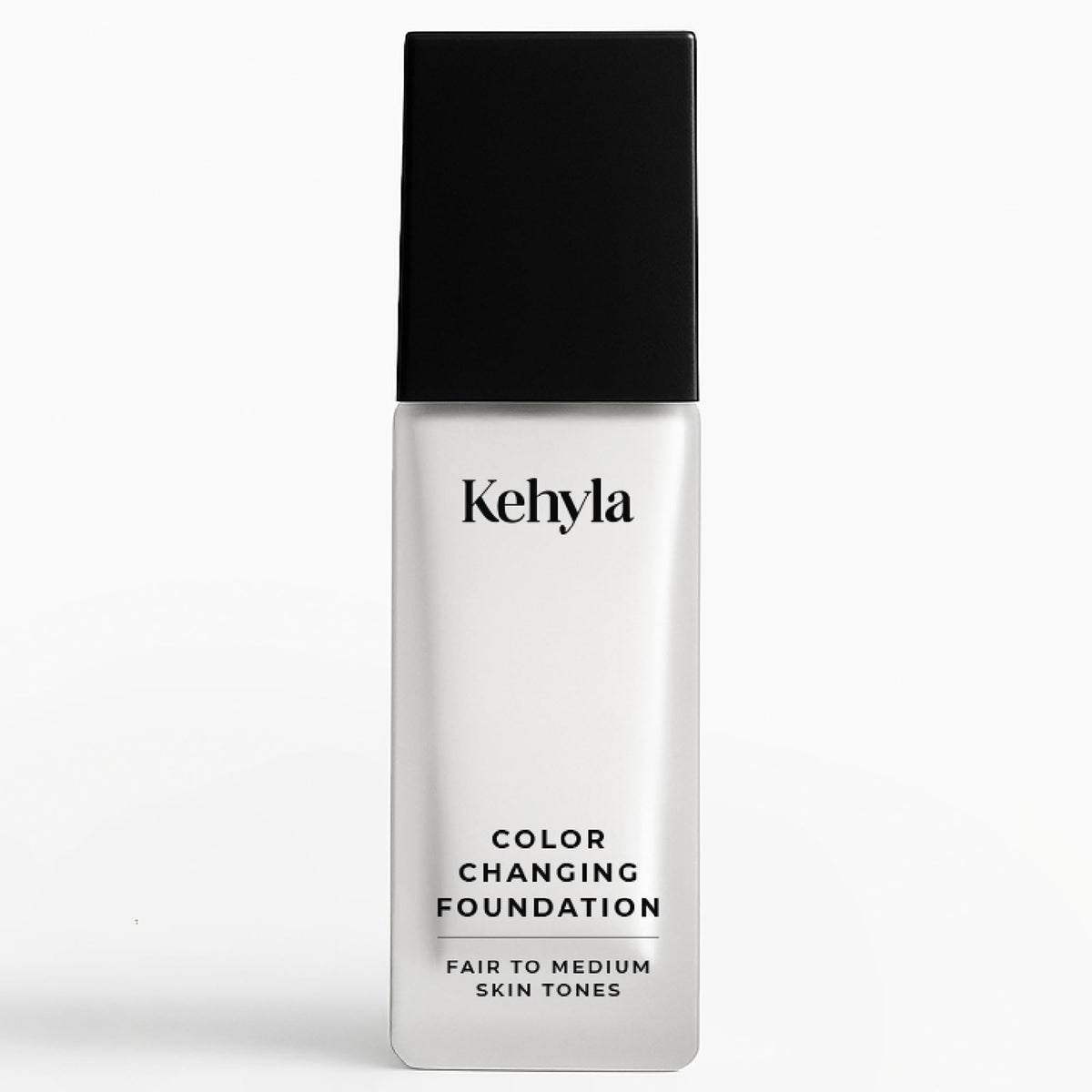 Kehyla Beauty Color Changing Foundation bottle shows adaptive shade for mature skin.