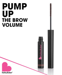 Kelley Baker Tinted Brow Gel Brown packaging displayed for vegan and cruelty-free appeal.