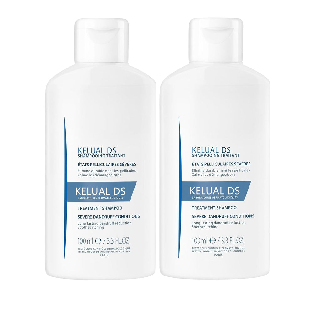 KELUAL DS label close-up highlighting gentle scalp care.