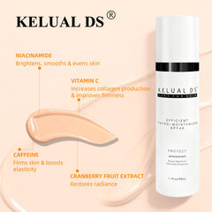 KELUAL DS on-the-go compact ideal for daily protection and light color.