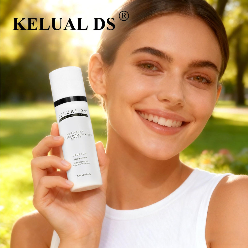 KELUAL DS lightweight formula adds a dewy finish on daily errands.
