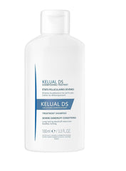 Close-up of dual-action treatment targeting dandruff and itch.