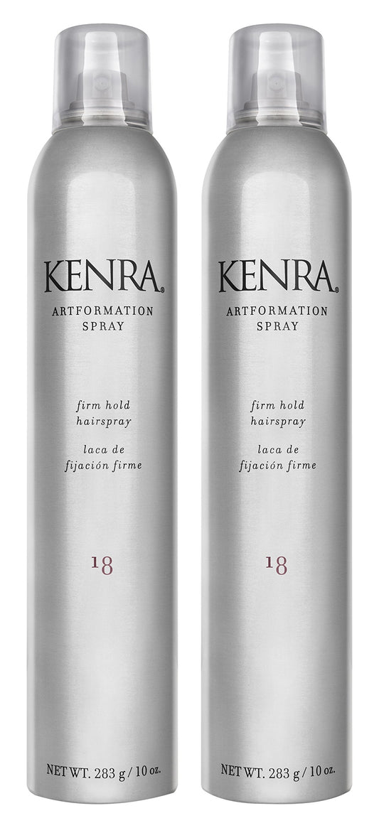 Kenra Artformation Spray 18 two-bottle pack for extended styling sessions.