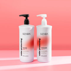 Kenra Color Protecting Conditioner rinse suggesting nourishment and shine