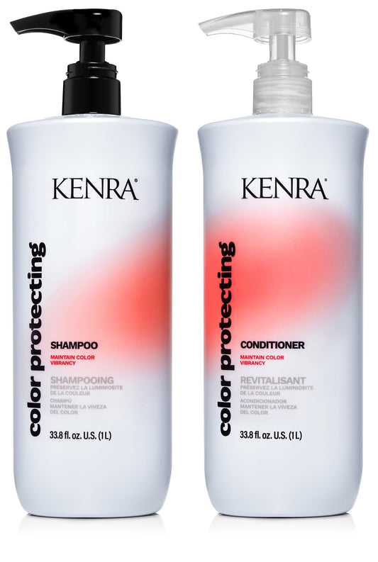 Kenra Color Protecting Shampoo bottle showing color-safe cleansing for all hair types