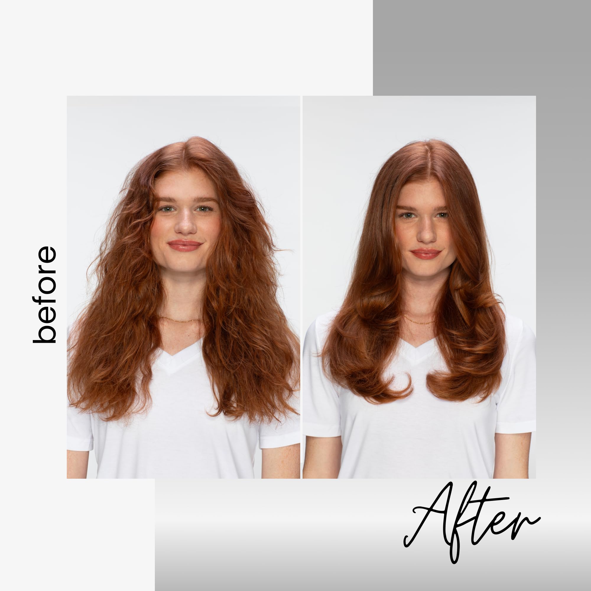 Kenra Platinum Blow-Dry Spray results in smooth, frizz-free hair after use