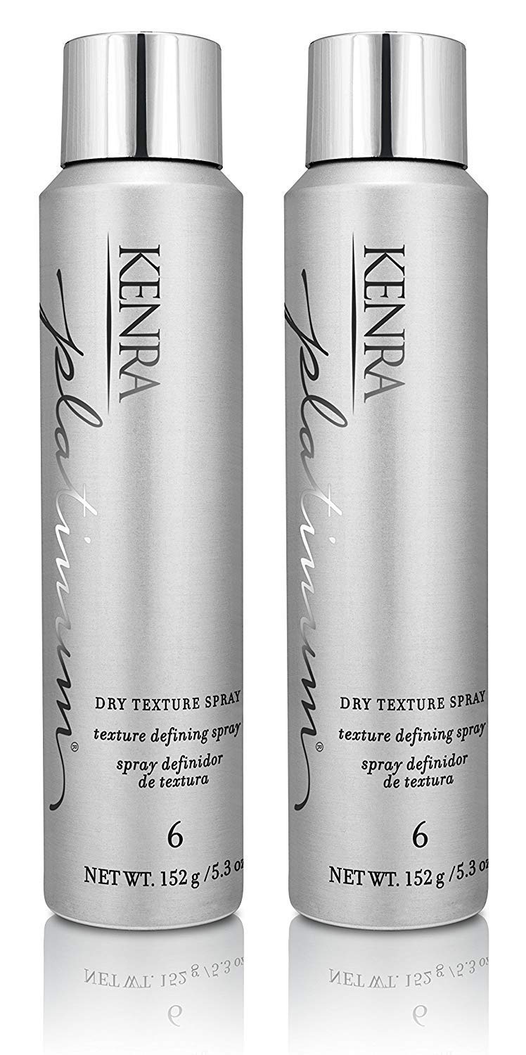 Kenra Platinum Dry Texture Spray 6-pack bottles on pack shot for fullness and texture