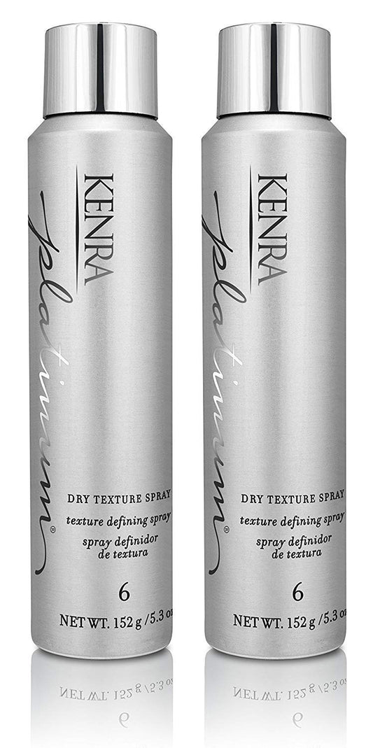 Kenra Platinum Dry Texture Spray 6-pack bottles on pack shot for fullness and texture