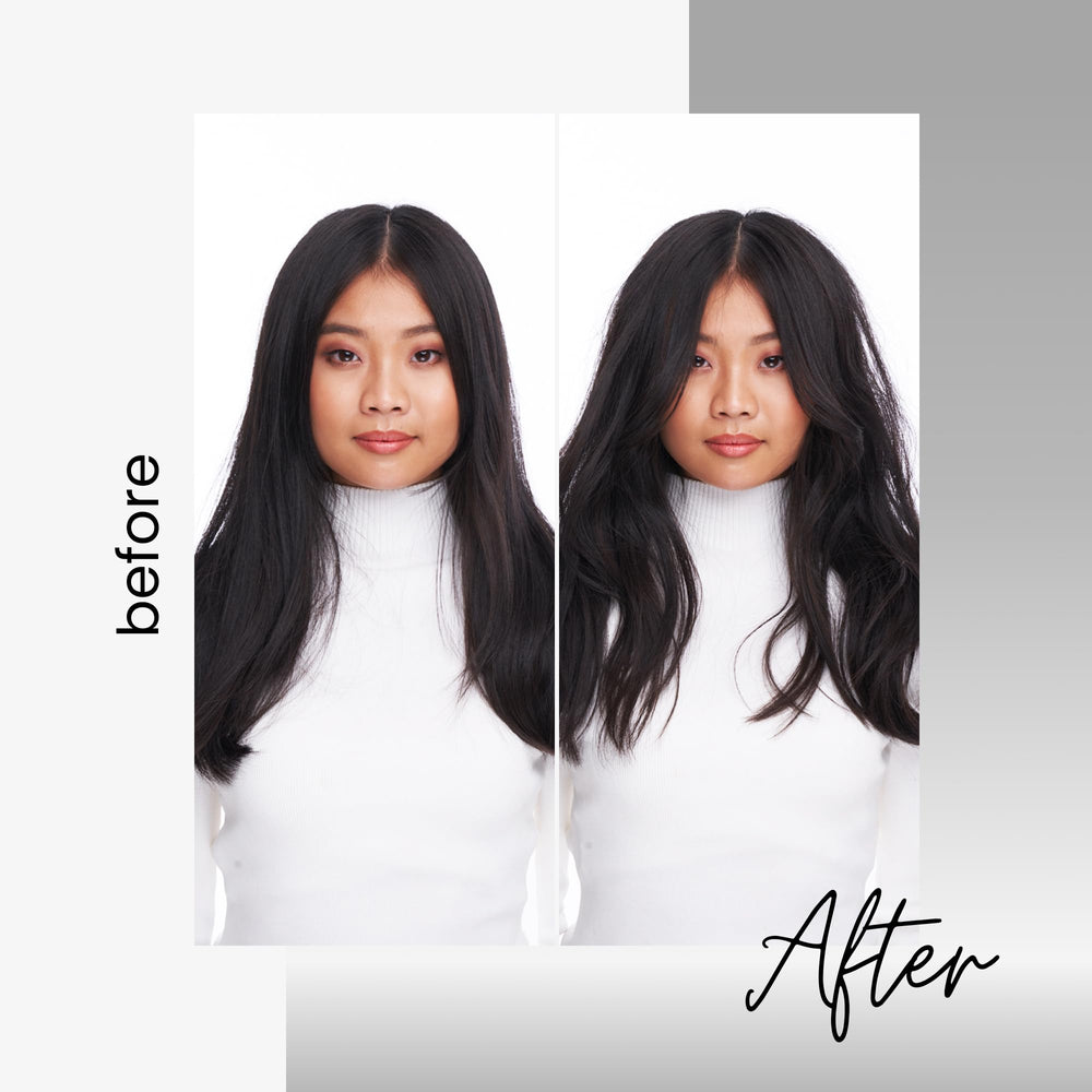 Kenra Platinum Dry Texture Spray applied to dry hair adds texture and grip
