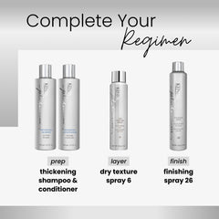 Kenra Platinum Dry Texture Spray provides flexible hold without stiffness