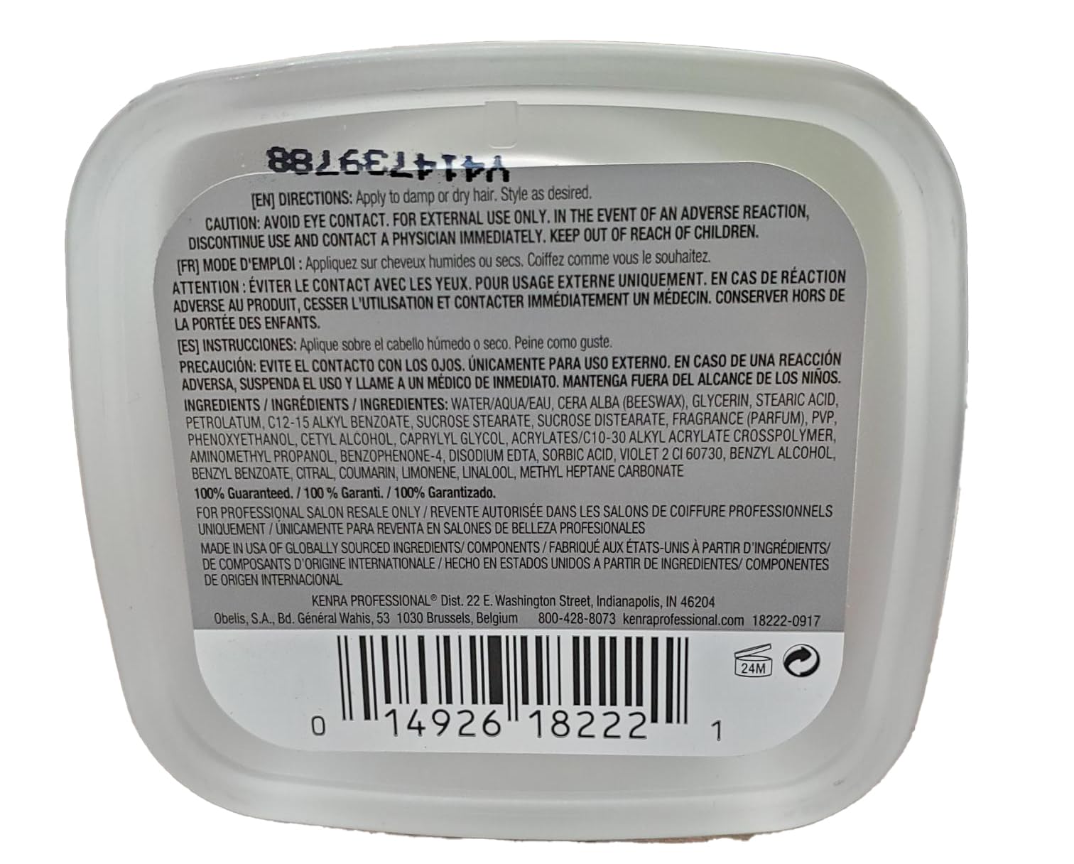 Two-ounce Kenra Platinum Whipped Taffy 20 bottles ready for everyday styling.