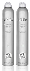 Kenra Shaping Spray 21 bottle front, alcohol-free formula supports moisture while you style.