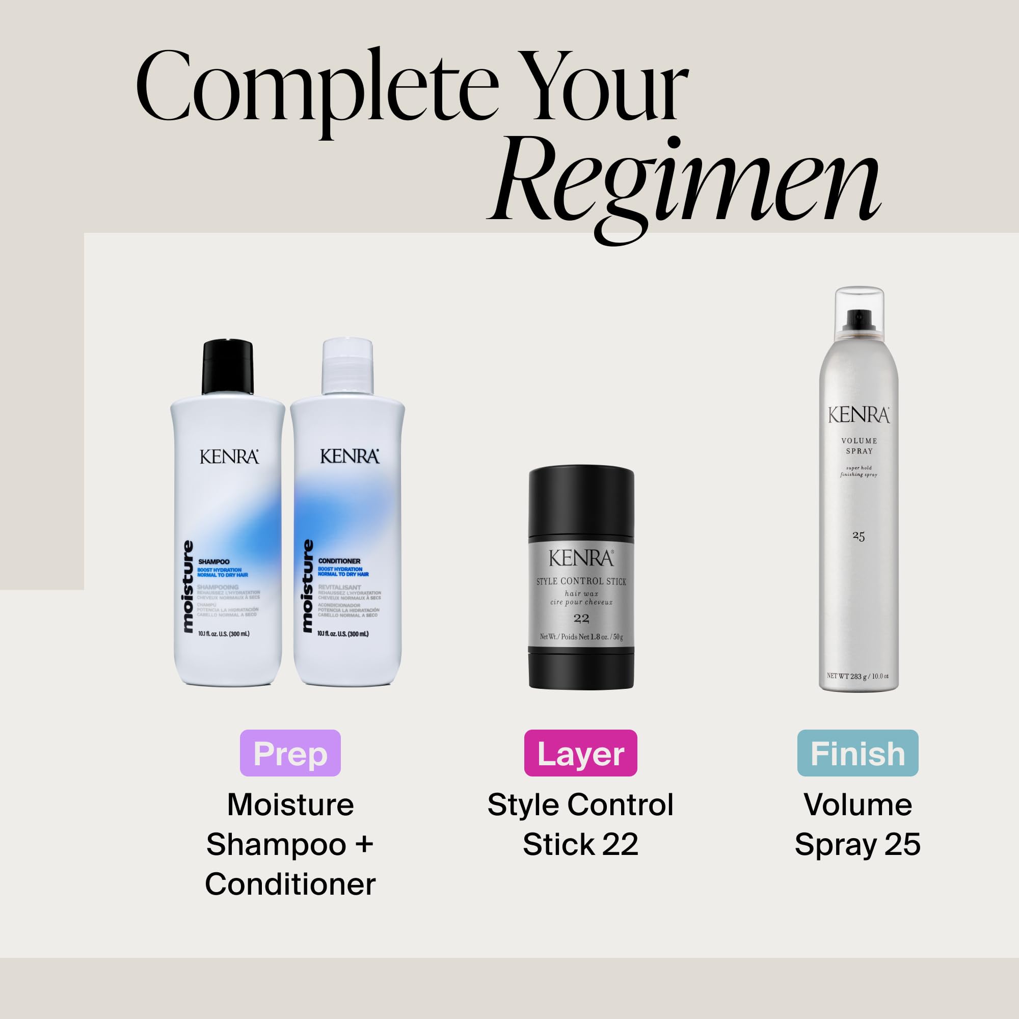 Kenra Style Control Stick 22 image highlights skin-safe formula for scalp and edges.