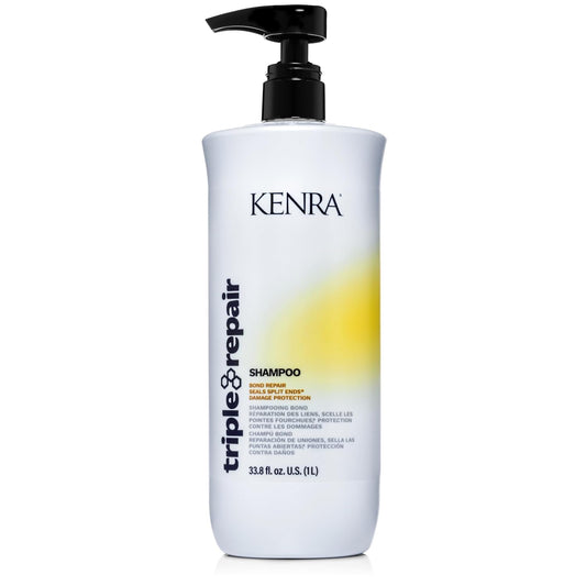 Kenra Triple Repair conditioner bottle pour aids cuticle sealing and split end reduction