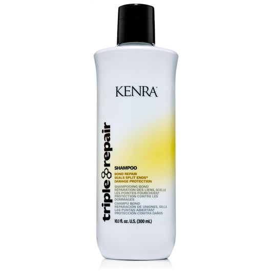 Kenra Triple Repair Conditioner bottle emphasizing end damage repair and strength.