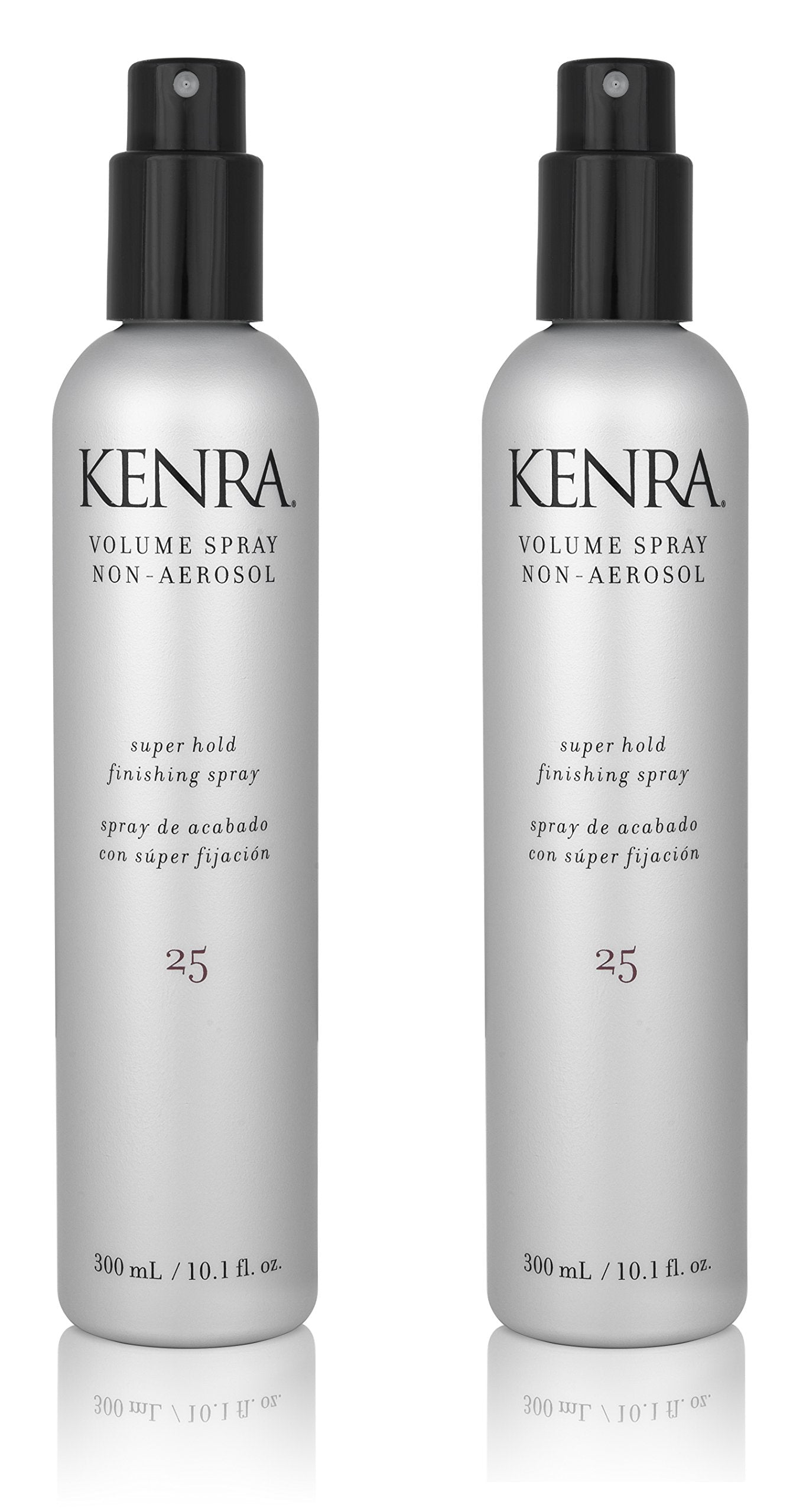 Kenra Volume Spray 25 bottle close-up provides a premium finishing hold.