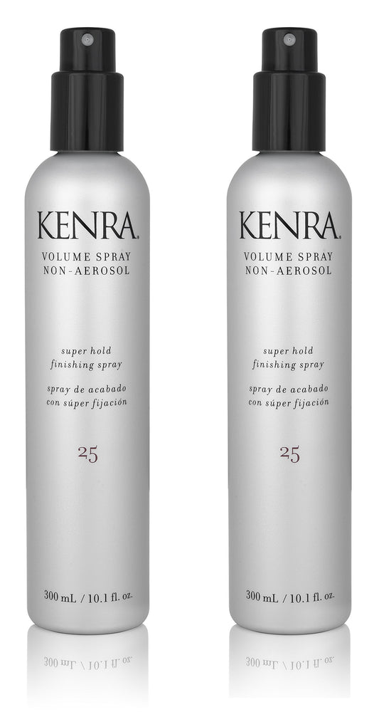 Kenra Volume Spray 25 bottle close-up provides a premium finishing hold.