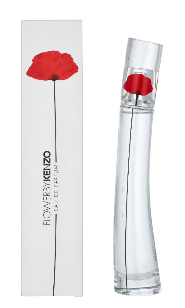 Kenzo Flower EDT bottle on white backdrop, ideal for daily wear.