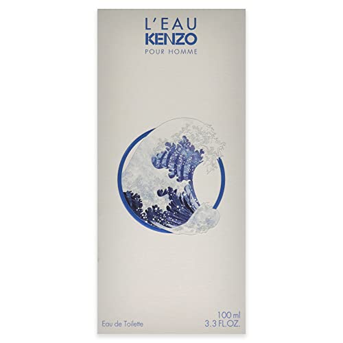 Kenzo L'Eau Pour Homme bottle cap closeup showing design